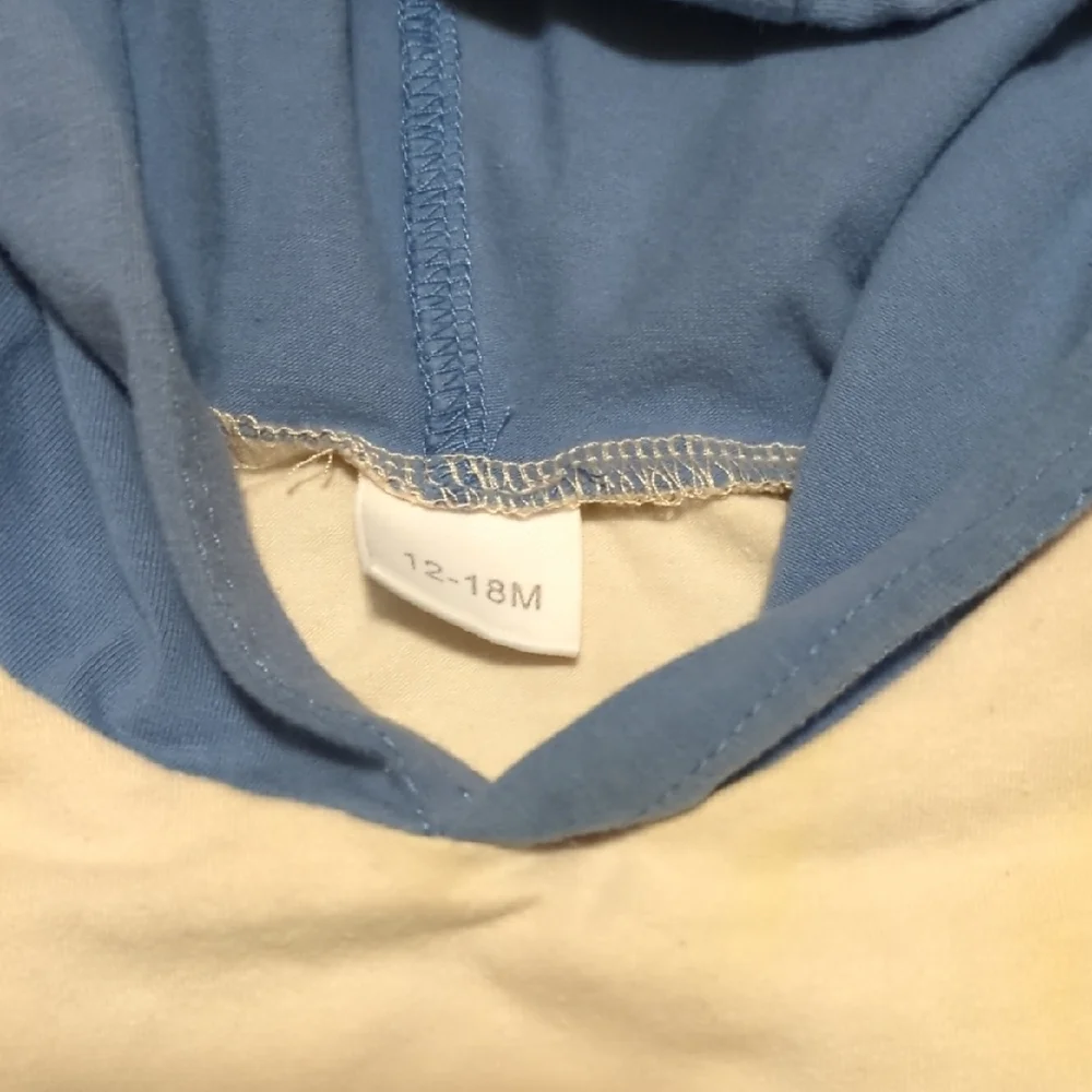 Blue and White Hoodie Set 12-18 months
